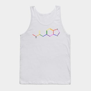 Ecstasy Rainbow Molecule Chemistry Tank Top